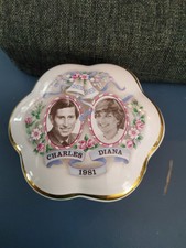 Ringtons Limited Charles and Diana 1981 Trinket Box by Palissy