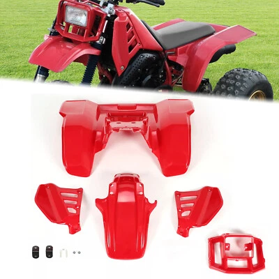 Front and Rear Fenders Complete Plastic Set ABS For 1985 Honda ATC250R Foto 1 de 4