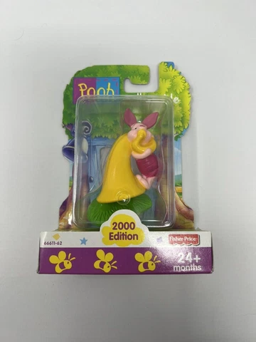 Disney Winnie The Pooh Piglet Collectible Figure Fisher Price 2000 Edition NEW Cover