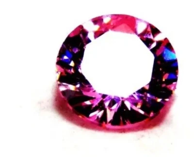 Natural Untreated Round Cut 6.75 Cts Pink Cambodia Zircon Loose Gemstone RH251 - Image 1 of 2