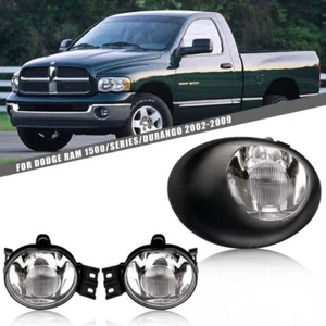 For Dodge Ram 1500 Halogen Fog Light Bumper Frame Cover Daytime Running Light - Picture 1 of 9