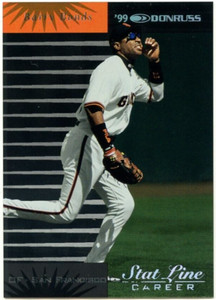 2001 Donruss 1999 Retro Stat Line Career Barry Bonds #057/290  *S.F. GIANTS*