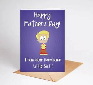 Funny Fathers Day Card Rude Card Dad Father Step Dad BC784 - Picture 1 of 3