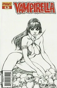 Dynamite VAMPIRELLA 4 Retailer Incentive B&W VARIANT ALE  GARZA  2011 VF - Picture 1 of 2