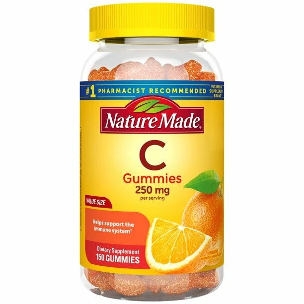 Nature Made Vitamin C Gummies 250 mg Supplement- 150 Count Value Size- Tangerine - Image 1 of 1