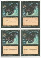 MTG Dark Ritual x4 4th Edition Core Set LP