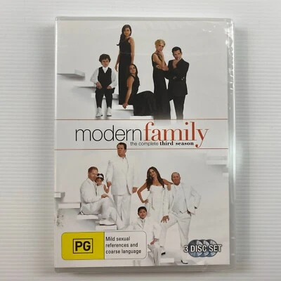 Modern Family Season 3 DVD 3 Disc Set Brand New Sealed Region 4 PAL Free Postage - image 1 of 2