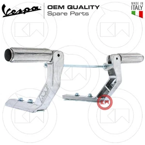 PEDALINI POGGIAPIEDI PASSEGGERO PIEGHEVOLE ALLUMINIO VESPA PX 125 150 200 - Imagen 1 de 4