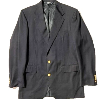 POLO RALPH LAUREN Mens Classic Navy Wool Doeskin Blazer Sportcoat Jacket 41L - Image 1 of 4