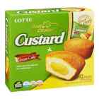 Lotte Korean Custard Pie Cream Cup Cake Snack (12 Pieces) 276g