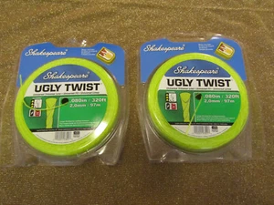 ( 2 )  Shakespeare Ugly Twist .080-in Universal Trimmer Line 320' Spool w/Cutter - Picture 1 of 1