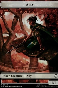 MTG - Ally (0004) // Clue (0015) Double-Sided Token 4 // 15 Avatar - Foil - Bild 1 von 2