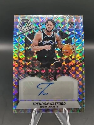🔥2023-24 Panini Mosaic Trendon Watford Scripts Mosaic Prizm No.MS-WAT Nets🔥 - Image 1 of 2