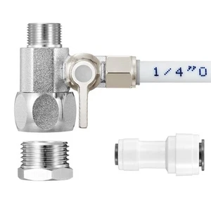 Feed Water Adapter - Water Line Splitter 3/8"x3/8"x1/4" or G 1/2"xG 1/2"x1/4"... - Picture 1 of 7