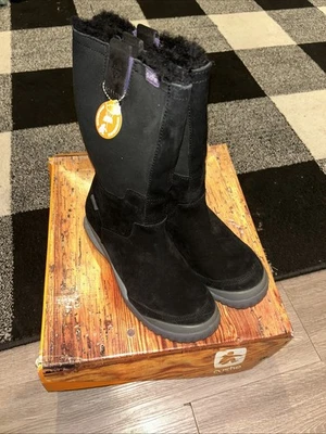 Cushe Women’s Wildtrip Vibram Suede Tall Winter Boots Black Size 8 - Image 1 of 4