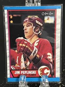 JIM PEPLINSKI---1989-90 O PEE CHEE----CALGARY FLAMES---FREE SHIPPING - Bild 1 von 2