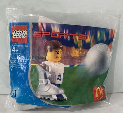 Lego Sports McDonalds Toy Football Soccer Player #1 Sealed Polybag Fun Toy 2004 - Image 1 of 2