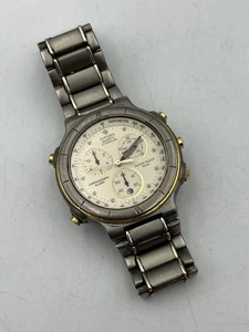 Citizen Titanium Chronograph Alarm Quartz 3510-351843 TA Armbanduhr 10bar DEFEKT - Bild 1 von 13