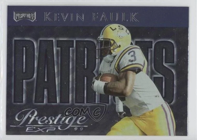 1999 Playoff Prestige EXP Team Checklists Kevin Faulk #CL18 Rookie RC - Image 1 of 2
