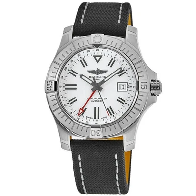 New Breitling Avenger Automatic GMT 43 White Dial Men's Watch A32397101A1X1 - Image 1 of 4