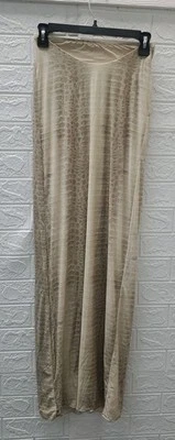 New Naked Wardrobe Naked Animal Print Maxi Skirt Bone Crocodile Size Small - Image 1 of 4