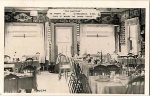 Postcard Marblehead Massachusetts Nautilus Restaurant Essex County 1948 - Picture 1 of 1