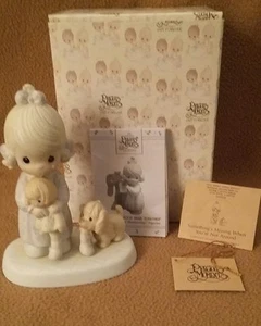 Precious Moments 1988 "Somethings Missing When You're Not Around" #105643 - Picture 1 of 8