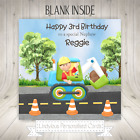 Construction Personalised Birthday Card Great Grandson Nephew Son Brother Digger