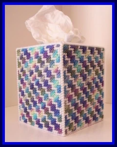 PÚRPURA AZUL AMARILLO ROJO GUARDERÍA HECHO A MANO PLÁSTICO LONA PAÑUELO CAJA CUBIERTA TOPPER - Imagen 1 de 1