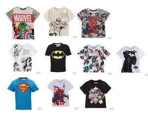 Tee-shirt manches courtes super héros officiel Marvel Star Wars du 2 au 13 ans - Foto 1 di 32