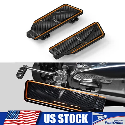 Pair Enlarged Rider Footboard Kit For Harley Heritage Springer Heritage Softail Foto 1 de 4