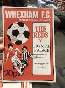 Wrexham V Crystal Palace 21/10/78 1978 Match Programme - Picture 1 of 1