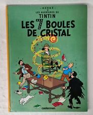 TINTIN 🕮 LES 7 BOULES DE CRISTAL 🕮The Seven Crystal Balls Casterman Book Herge
