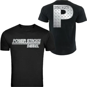 Camiseta Powerstroke Diesel Diseño P Unisex Color Negro Delantero y Trasero S - 5XL - Imagen 1 de 9