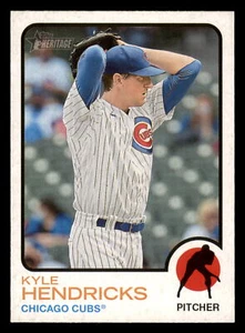 2022 Topps Heritage Kyle Hendricks #235 Chicago Cubs - Picture 1 of 2