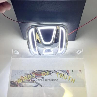 for Honda 5D LED Emblem 98x80mm 3 colours Car Parts Exterior Parts  3.85×3.14 in - Image 1 of 4