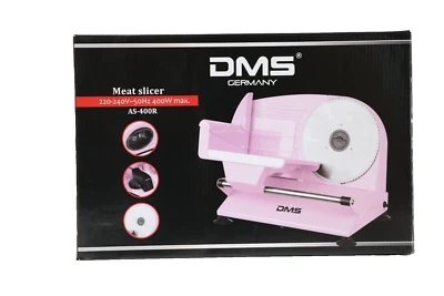 DMS Allesschneider AS-400R,Rosa,Brot Schneidemaschine,Küche,Wurst,Käse,400Watt - Bild 1 von 2