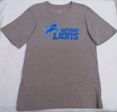 NFL Detroit Lions Boys Youth Gray 50/50 T-shirt Size 14/16 - Image 1 of 3