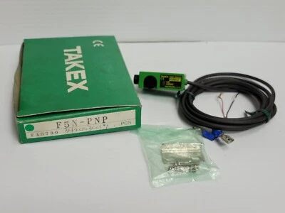 TAKEX FIBER OPTIC SENSOR F5N-PNP F5NPNP - USED - Image 1 of 4