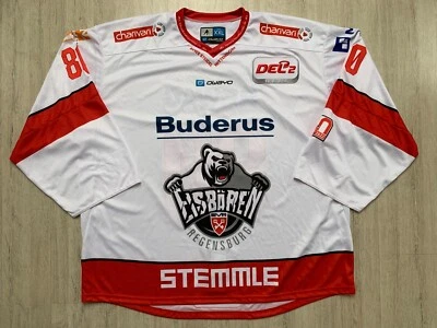 Eisbären Regensburg Game Worn / Ussued Eishockey Trikot Hockey Jersey XXL #80 - Bild 1 von 4