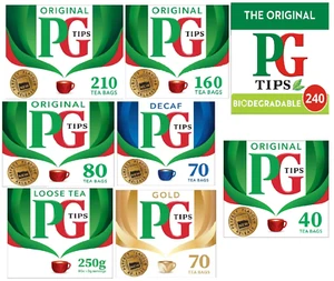PG Tips Teabags Tea bags original gold tea decaf to choose - Picture 1 of 9