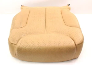 RH Front Seat Lower Cushion & Cover 06-10 VW Passat B6 - Beige Leather - Genuine - Picture 1 of 7