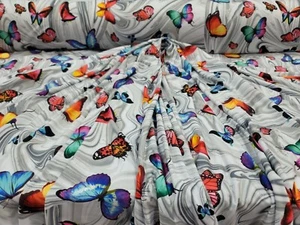 Butterfly Insect Painting Artwork Fabric by the Yard - Spoonflower Collection - Picture 1 of 11