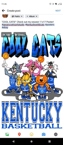 "Cool Cats" Kentucky Wildcat 11 X 17 Poster Cover