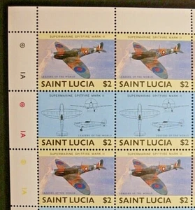 ST LUCIA 1985 SG818-19 $2 LEADERS OF THE WORLD - MILITARY AIRCRAFT -  MNH - Picture 1 of 1