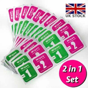 WET & DRY Wipes 2-in-1 Set for Smart Phone and Tablet Screen Cleaning Alcohol - Photo 1 sur 8