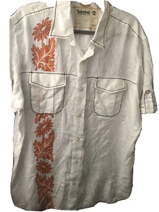 Timberland Hawaiian Shirt Linen sz.XL - Picture 1 of 6