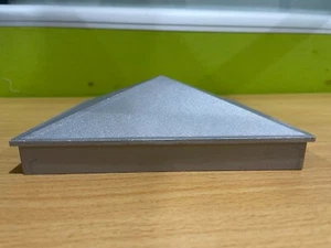 75mm x 75mm unpainted Aluminium Post Cap Fence Fencing Caps Capping Silver Top - Picture 1 of 12