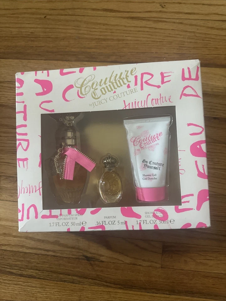 Perfume para Mujer Juicy Couture 3Pc 1.7 Perfume Spray .16 Perfume 1.7 Gel de Ducha Foto 1 de 2