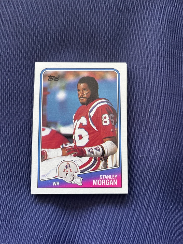 1988 Topps Football  #180 Stanley Morgan New England Patriots - Image 1 of 1